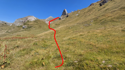il percorso dopo Alpe Bioletta