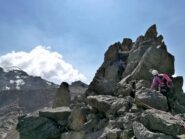 ...passo di IV apprna prima della cima.
