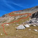 la salita all'altipiano di cresta