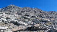 la vetta a dx vista dall'altopiano superiore