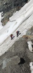 Traverso prima dell'attacco della ferrata 
