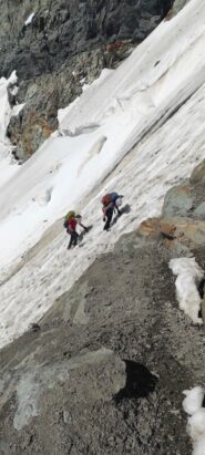 Traverso prima dell'attacco della ferrata 
