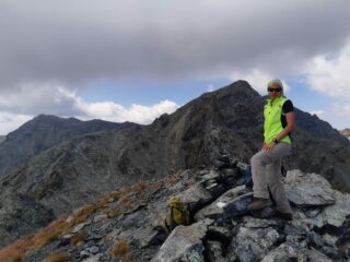 In cima con alle spalle Robinet,Rocciavrè e Cristalliera