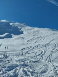 Discesa in polvere spettacolare