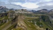 Dalla cima vista sull' Arbola e il lago del Busin