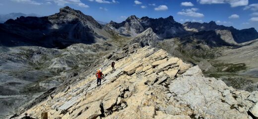 In cresta verso la cima