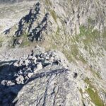 Il colle della Bottiggia visto dal primo tratto di cresta