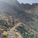 un tratto del sentiero ,prima del bivio per il lago 