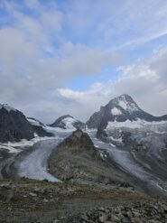 Dal rifugio vista sul programma del giorno seguente 