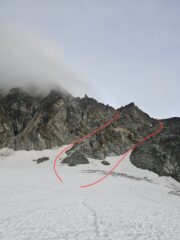 I possibili accessi alla cresta