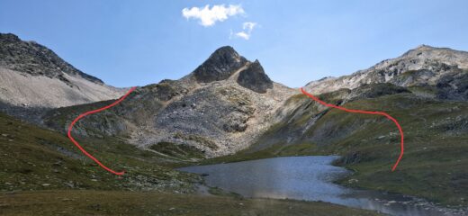 Percorso sul versante Svizzero