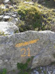 Il sentiero n. 21 fatto scendendo.