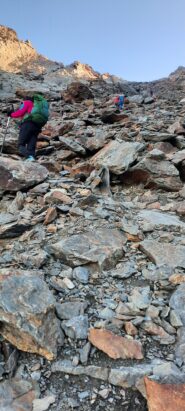 verso il Passo dei detriti