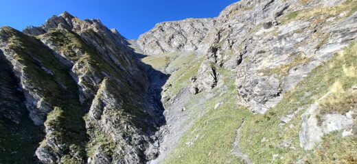 Nel canale per il col Malaura