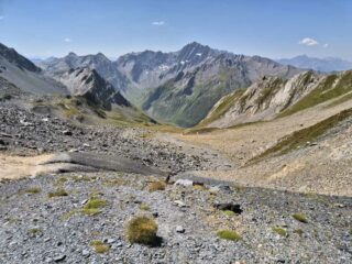 vista a sud e vallone di salita