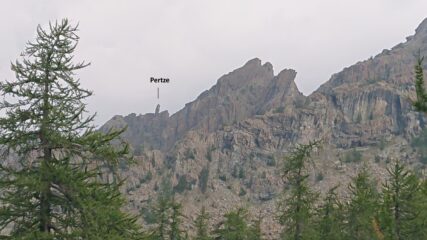 La Pertze dal sentiero di rientro