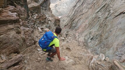 Circa metà canale nel tratto più stretto