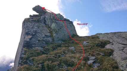 La vetta sud e la placca finale