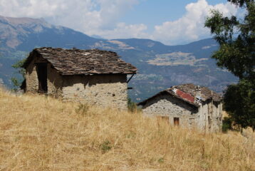 A La Chervaz, dove inizia la discesa su Fenis