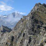 La cresta Ovest vista dal colle del Vallonetto 