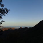 alba sulla prima parte di salita