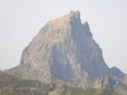 Il percorso di salite visto da Nord-Est dalla stazione di arrivo degli impianti di Artouste