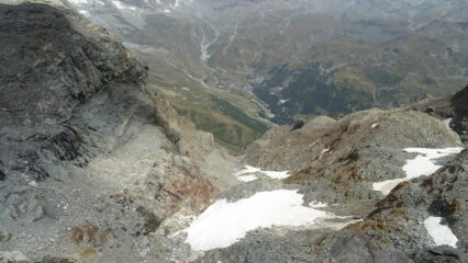Canalone verso la Valtournenche