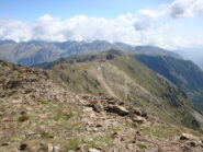 la cresta da percorrere