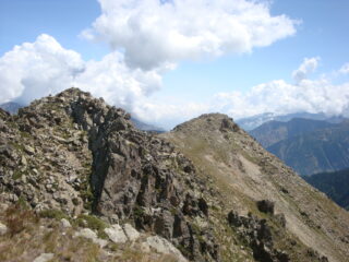 tratto della cresta da percorrere