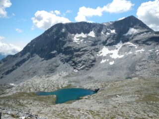 il Lago Bianco e il Monte Giusalet visti dalla sommità del Monte Malamot