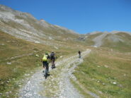 la salita nel Vallone Traversiera