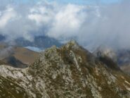 La cresta da percorrere al ritorno