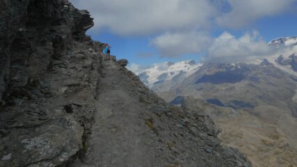 Sull'esposta cengia finale