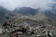 Cresta di Mezove e Mont Bel Plat dalla vetta del Mont Iverta