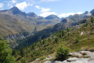 La testata del Vallone dell’Urtier, dalla Tersiva al Bec Costazza, vista dal sentiero 12