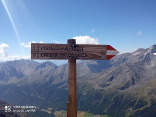cartello al colle; non Croda Grigia ma 