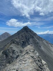 Da sopra i Brillet girandosi indietro la cresta che si inizia scendendo dai Muret