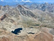 I laghi Lussert dalla Rossa dell'Emilius occidentale