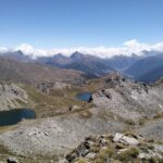 I laghi Malrif visti dalla vetta senza nome 