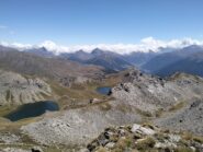 I laghi Malrif visti dalla vetta senza nome 