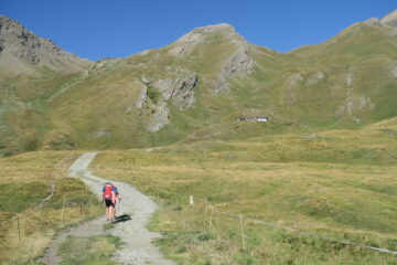 in  salita verso il rifugio