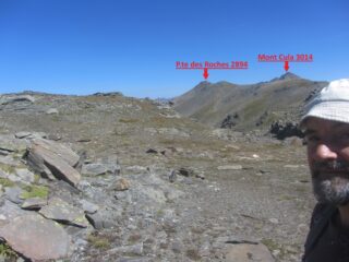Dal col des Batailleres, nomenclatura OpenTopoMap.