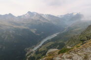 panorama verso l'alta Valgrisa dalla Grande Rousse alle Plattes des Chamois