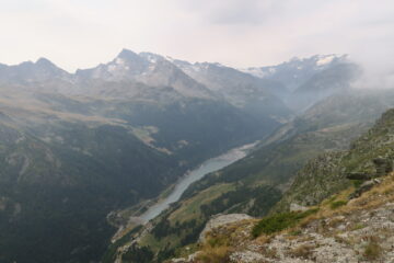 panorama verso l'alta Valgrisa dalla Grande Rousse alle Plattes des Chamois