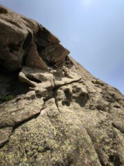 Bel tiro (5c) nella parte centrale