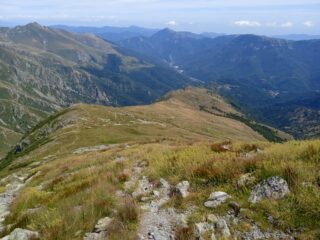 Discesa dal Pizzo d' Ormea per la Costa Valcaira 