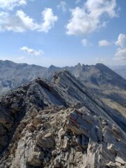 dalla cima nord tutta la cresta