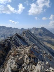 dalla cima nord tutta la cresta