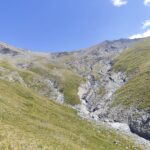 Alcuni dei canali che si attraversano nella traversata (foto scattata in discesa prima della caserma XXXII)