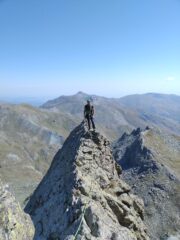 la cresta che porta agli ultimi 2 tiri di TM